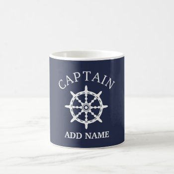 Boat Captain (personalize Captain's Name) Coffee Mug by MalaysiaGiftsShop at Zazzle