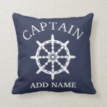 Boat Captain (Personalize Captain's Name) Throw Pillow Boat Captain (Personalize Captain's Name) Throw Pillow
