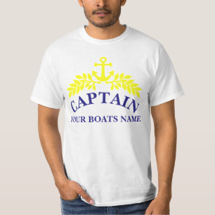 Boat captain ships anchor T-Shirt