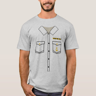 Boat Captain Uniform Costume Halloween T-Shirt
