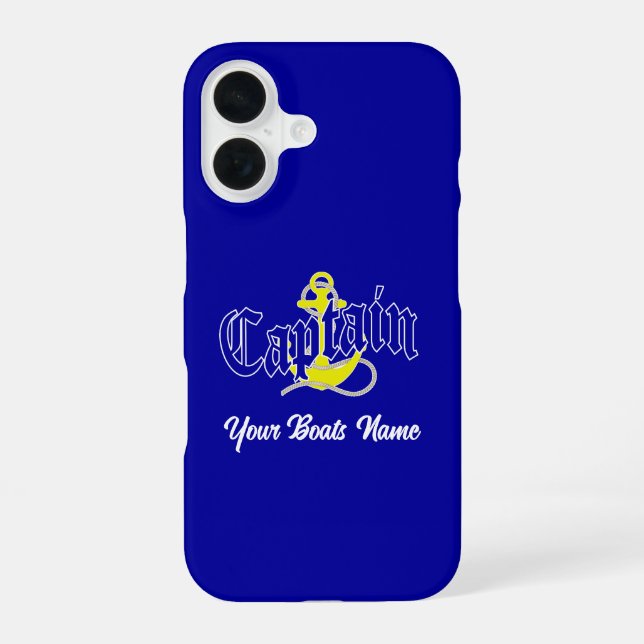 Boat captain's  iphone case (Back)