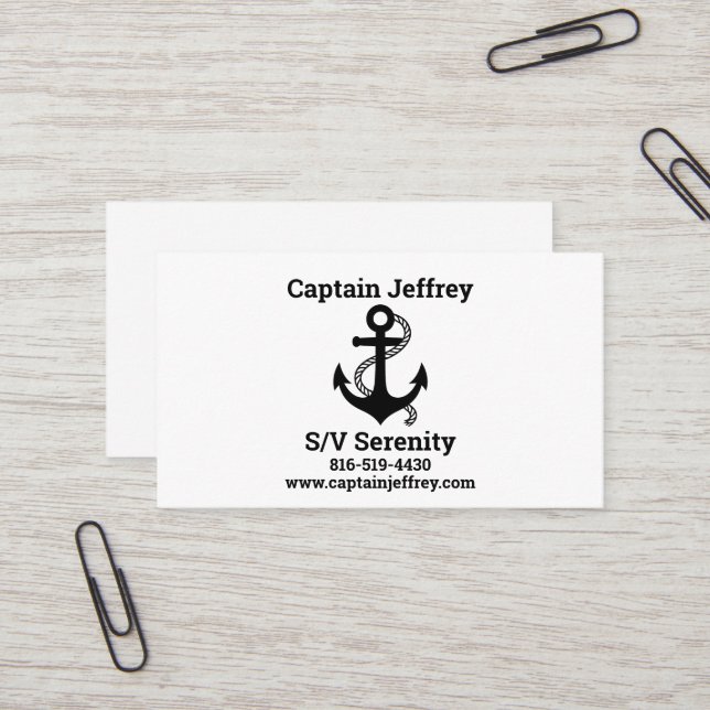 Boat Card for the Sailing enthusiast (Front/Back In Situ)