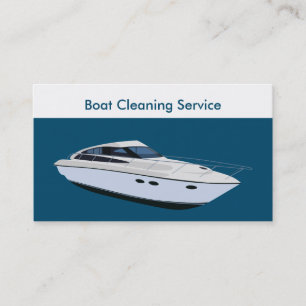 Boat Cleaning Services Business Card