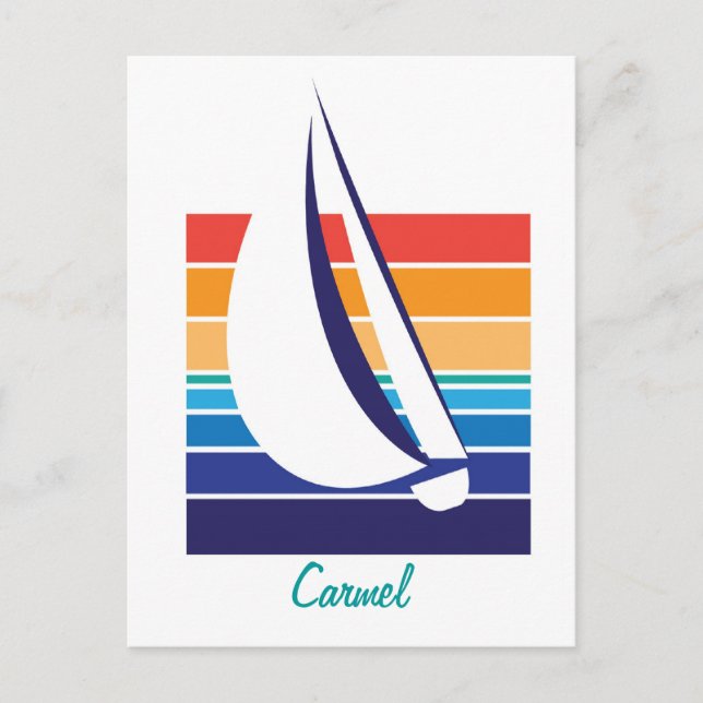 Boat Color Square_Carmel Postcard (Front)