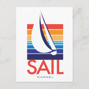 Boat Color Square_Carmel Postcard