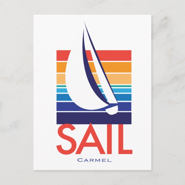 Boat Color Square_Carmel Postcard (Front)