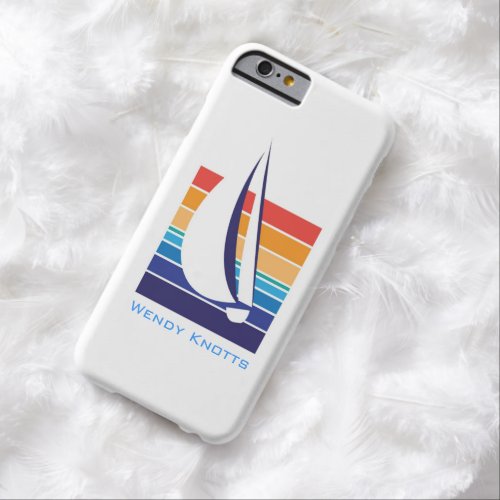 Boat Color Square_classic_personalized Barely There iPhone 6 Case