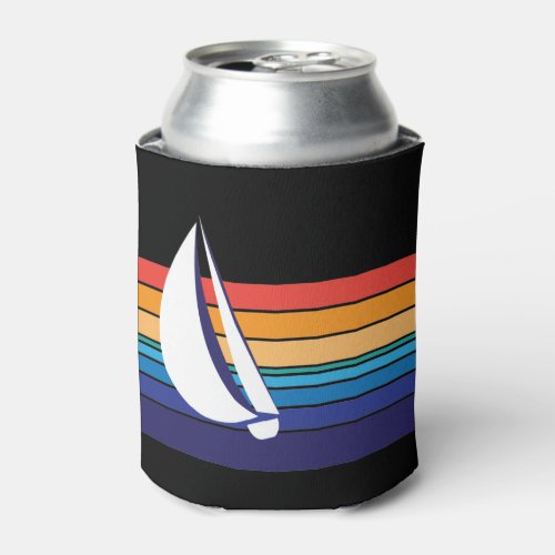 Boat Color Square_horizontal hues_custom designed Can Cooler