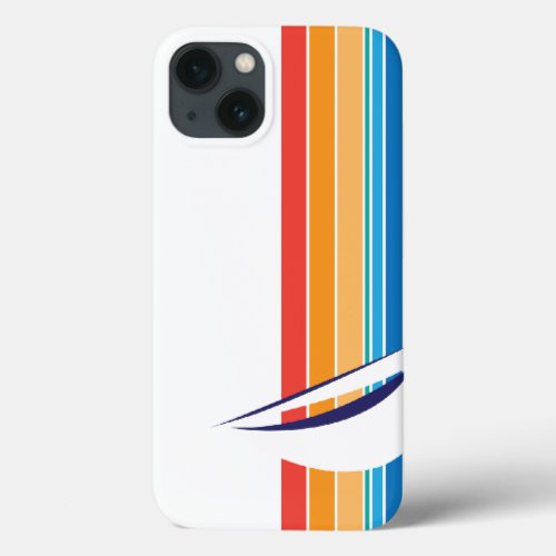 Boat Color Square_horizontal hues_custom designed iPhone 13 Case