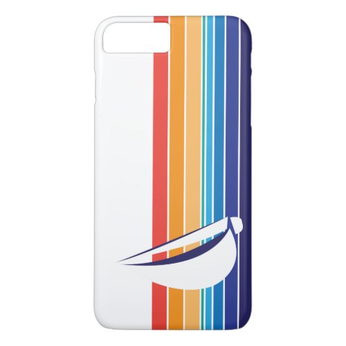 Boat Color Square_horizontal hues_custom designed iPhone 8 Plus7 Plus Case