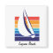Boat Color Square_Laguna Beach magnet