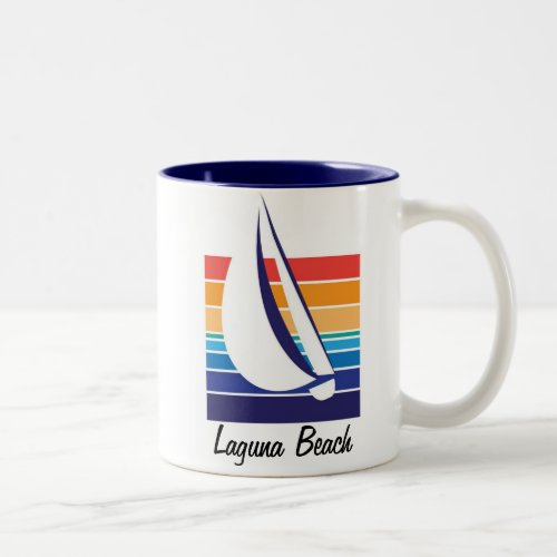 Boat Color Square_Laguna Beach mug