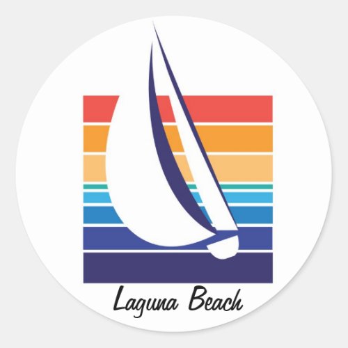 Boat Color Square_Laguna Beach stickers