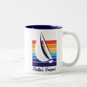 Boat Color Square_Martha's Vineyard Two-Tone Coffee Mug