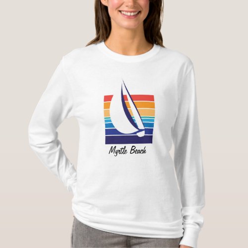 Boat Color Square_Myrtle Beach t_shirt