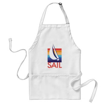 Boat Color Square_sail Apron by FUNauticals at Zazzle
