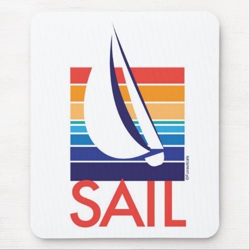 Boat Color Square_Sail mousepad