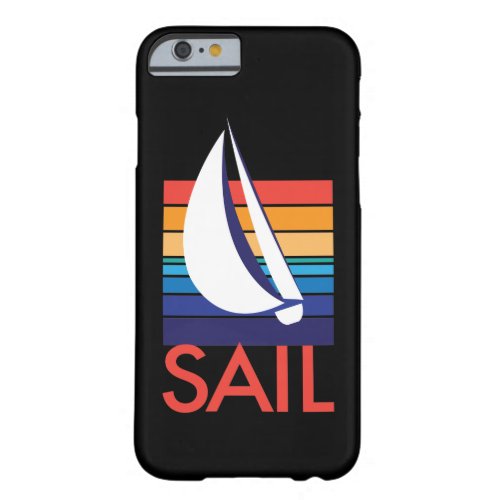 Boat Color Square_SAIL_on black Barely There iPhone 6 Case