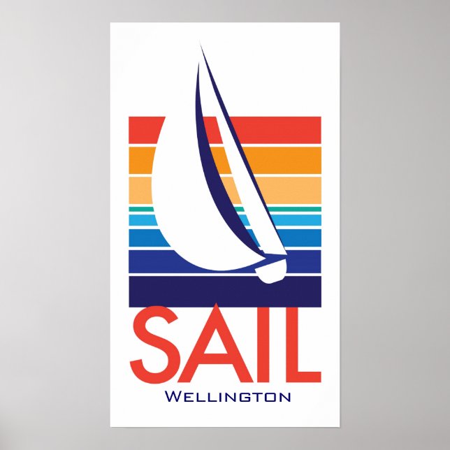 Boat Color Square_SAIL Wellington poster (Front)