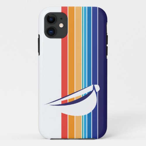 Boat Color Square_sailing_themed_custom designed iPhone 11 Case
