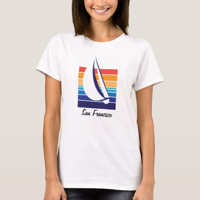 Boat Color Square_San Francisco T-Shirt (Front)