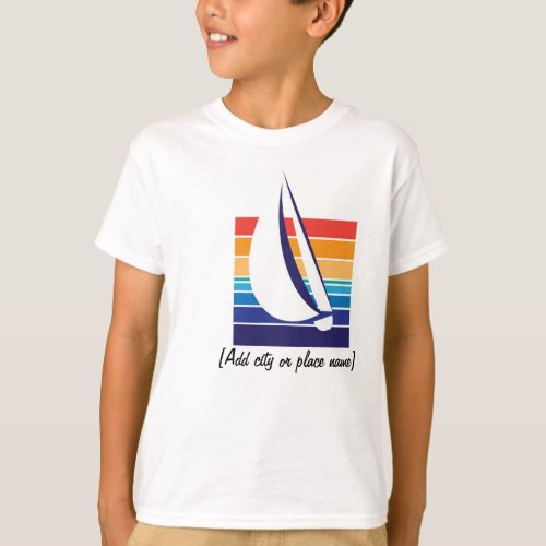 Boat Color Square_template T_shirt