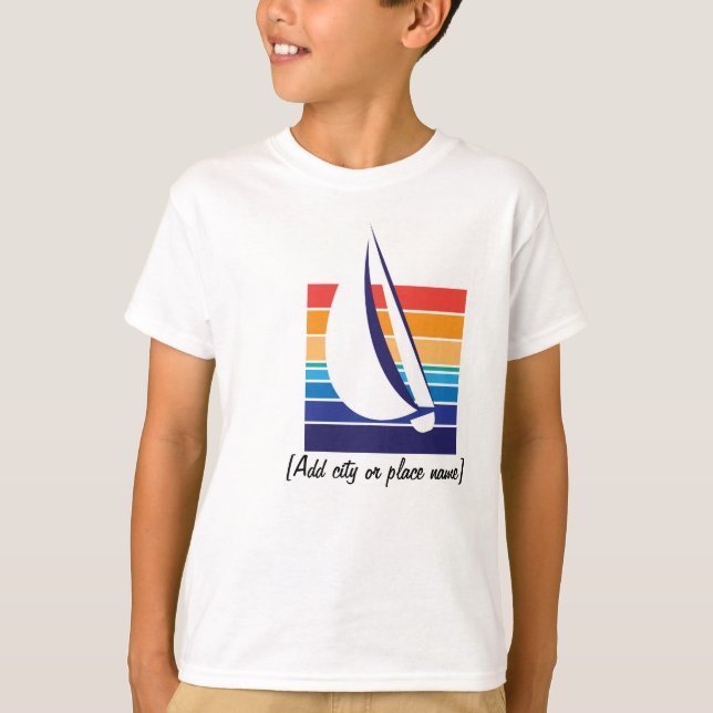 Boat Color Square_template T-shirt (Front)