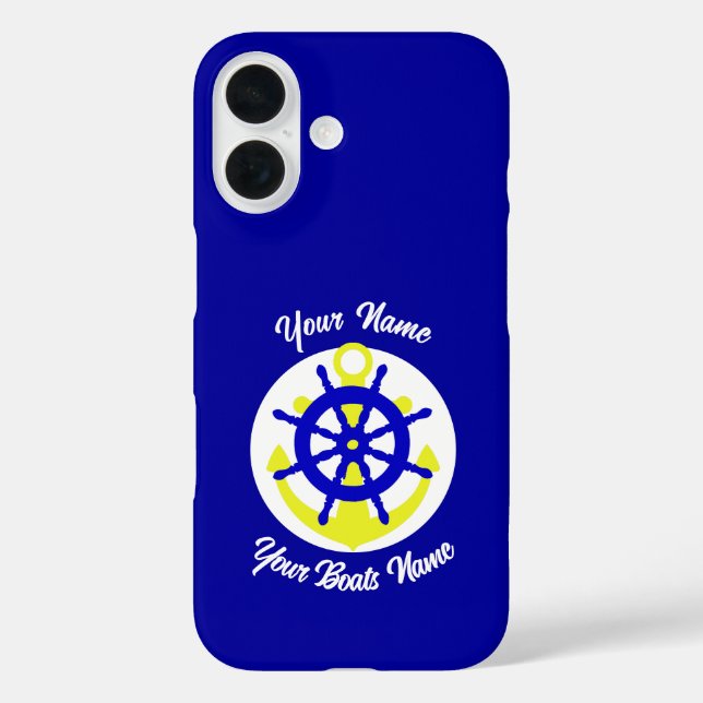 Boat crew anchor personalised Case-Mate iPhone case (Back)