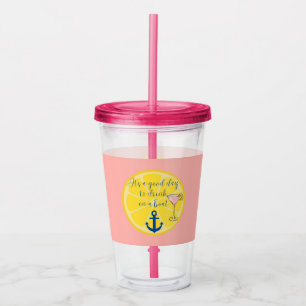 Boat Cruise Acrylic Tumbler