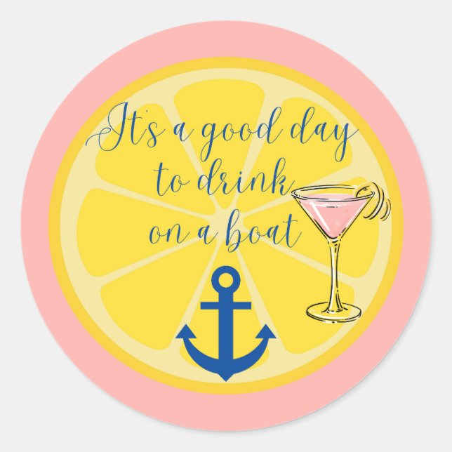  Boat Cruise Classic Round Sticker (Front)