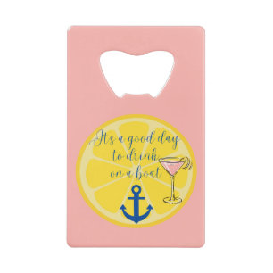 Boat Cruise Credit Card Bottle Opener