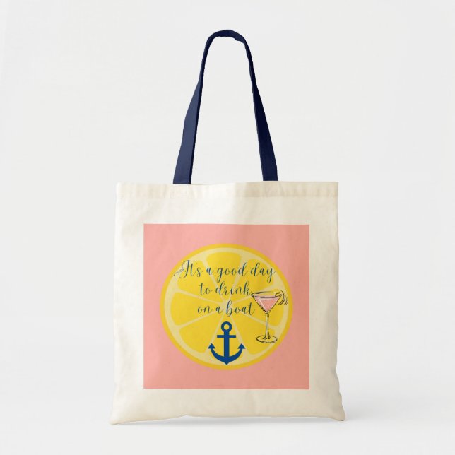 Boat Cruise Tote Bag (Front)
