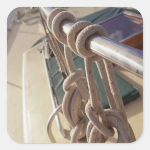 Boat Deck Square Sticker