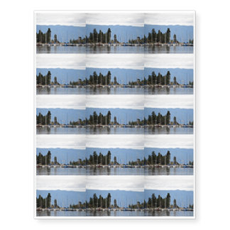 Boat Dock on Flathead Lake Temporary Tattoos