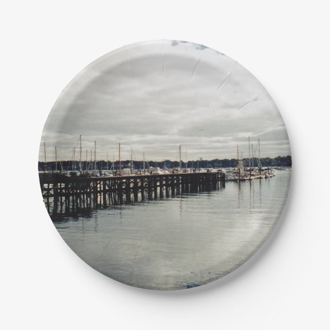 Boat Dock Paper Plates (Front)
