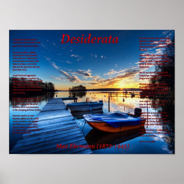 Boat Dock Poster (Front)
