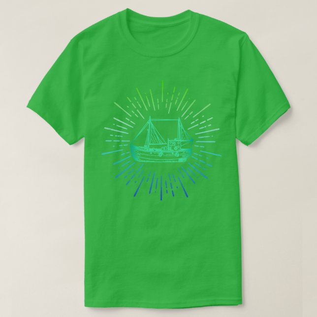 Boat Drawing T-Shirt (Design Front)