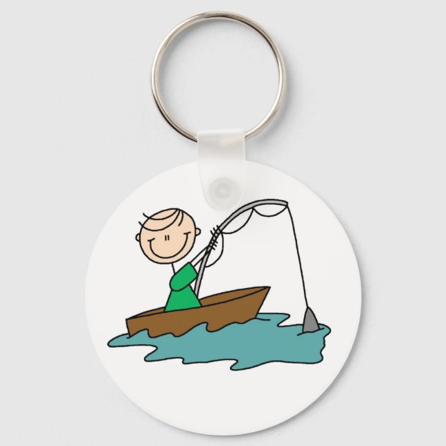 Boat Fishing Keychain (Front)
