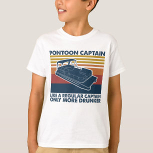 Boat Gift Funny Vintage Pontoon Boat Gift Idea T-Shirt