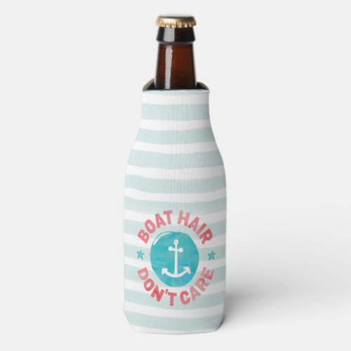 Boat Hair Dont Care Personalized Bottle Cooler