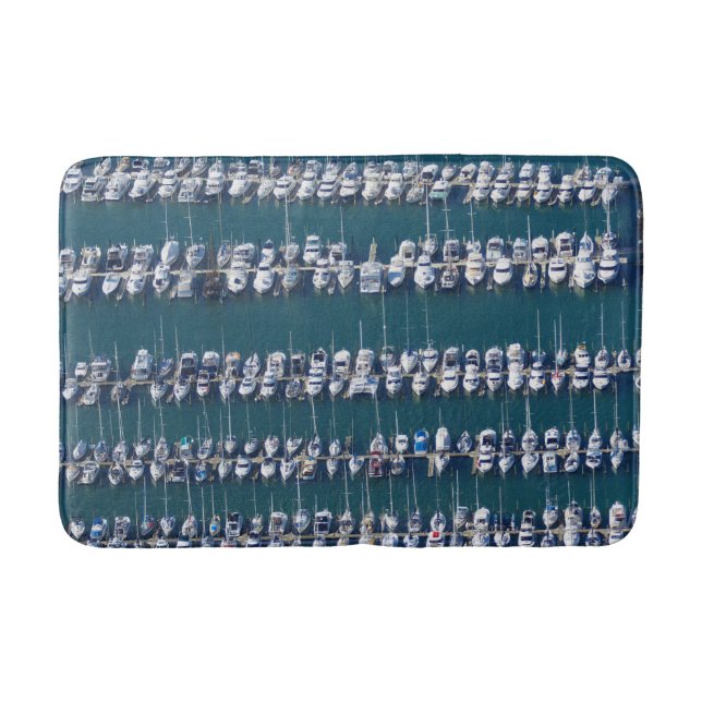 Boat Harbor Aerial Bath Mat (Front)