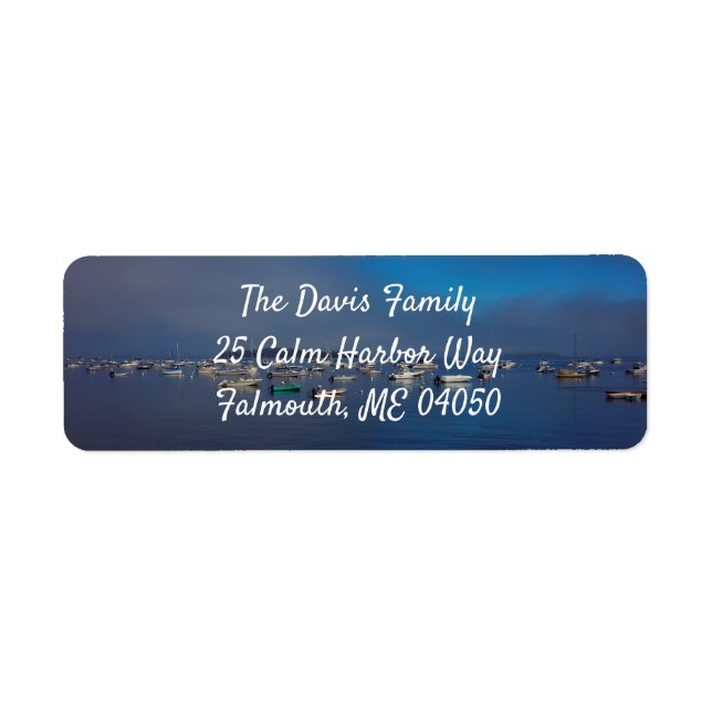Boat Harbor Return Address Labels (Front)