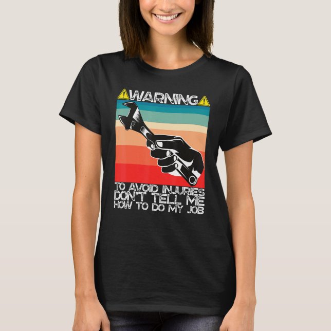 Boat Heavy Work Race Car Automotive Diesel Mechani T-Shirt (Front)