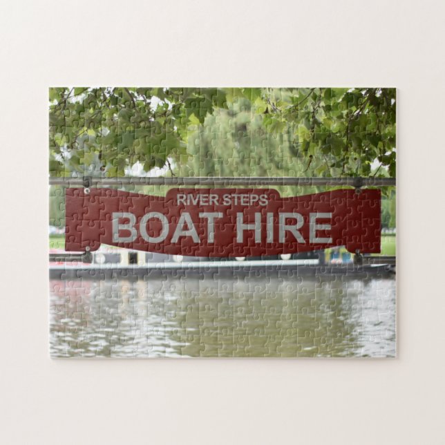Boat Hire, River Avon, Warwickshire, England UK Jigsaw Puzzle (Horizontal)