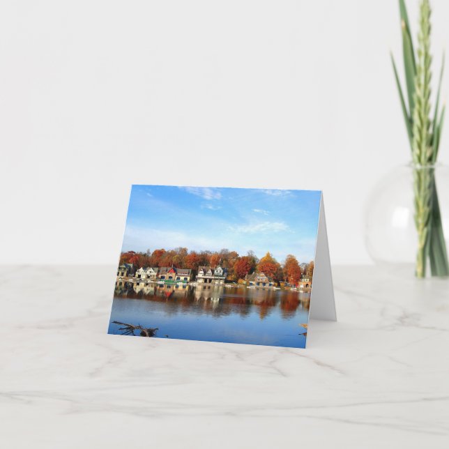 Boat House Row, Philadelphia, PA Card (Front)