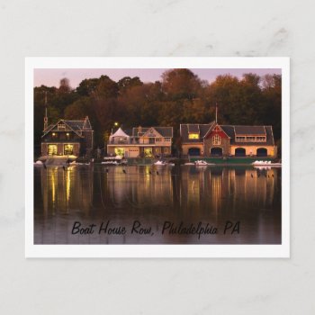 Boat House Row  Philadelphia Pa Postcard by marshaliebl at Zazzle