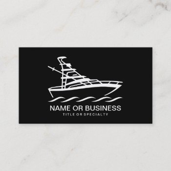 Boat Icon Business Card by identica at Zazzle