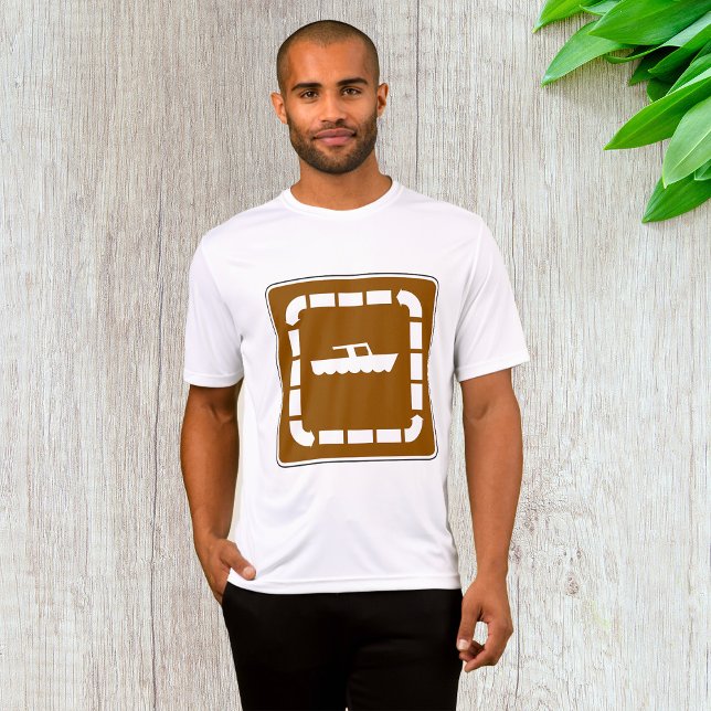 Boat Launch Area Symbol Sign T-Shirt (Creator Uploaded)