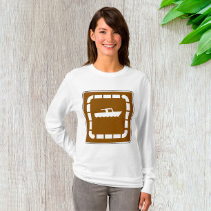 Boat Launch Area Symbol Sign T-Shirt