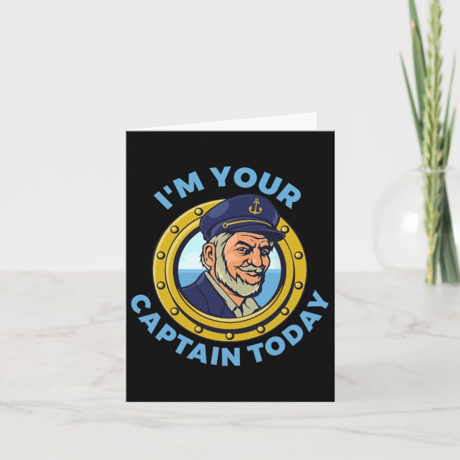 Boat Life Sailing Captain Boating Skipper Sailor S Card (Front)